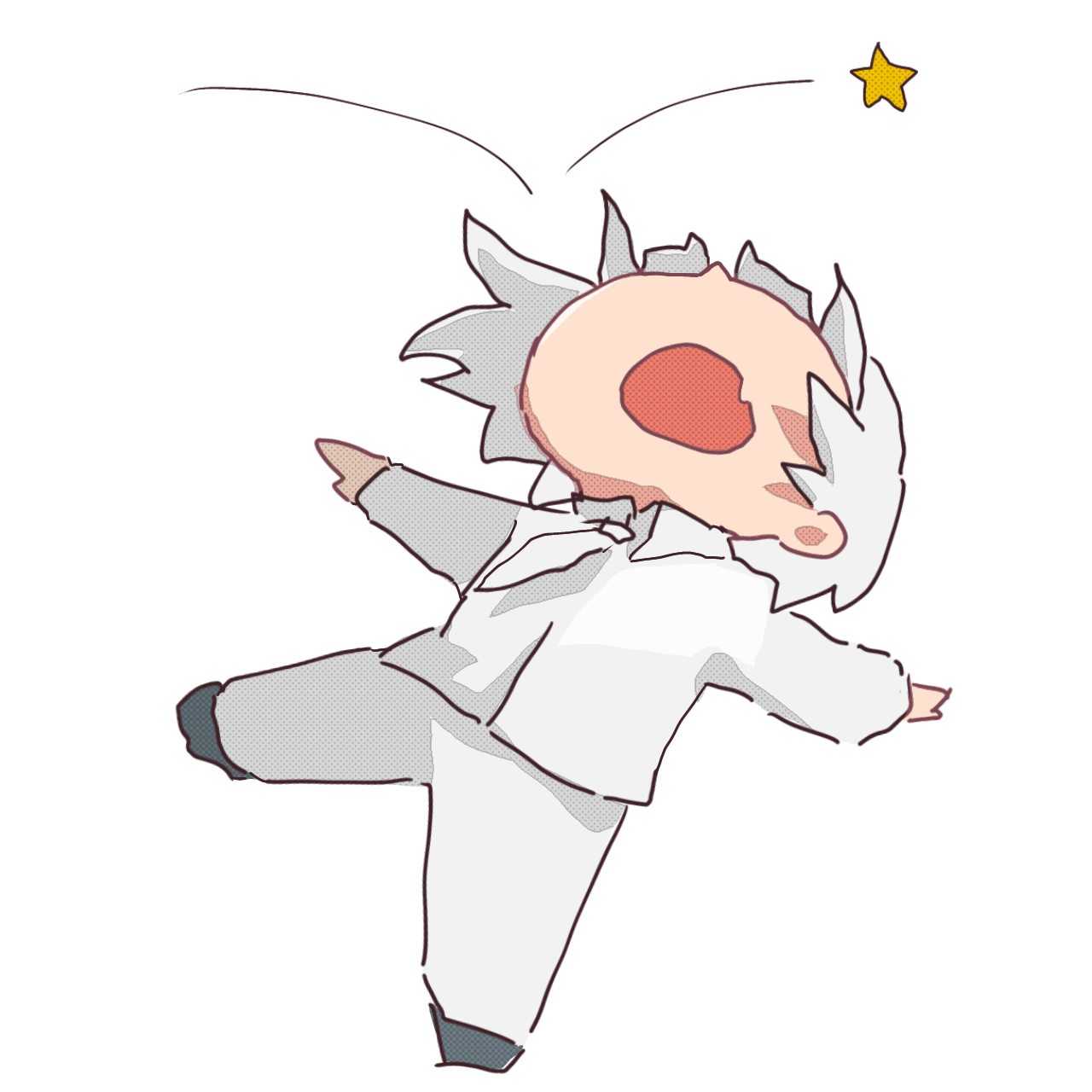 星に頭突きされているみなと